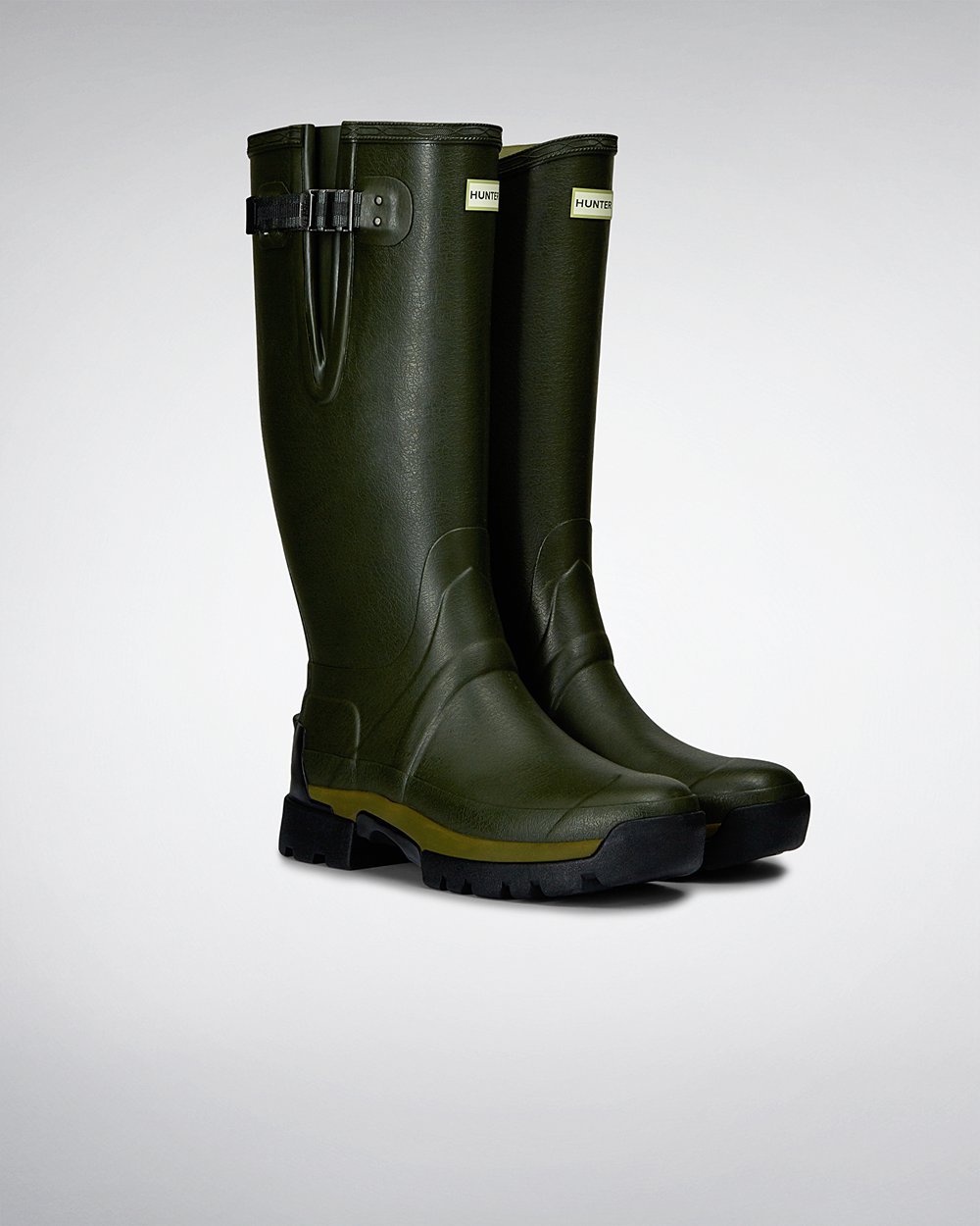 Galochas Altas Hunter Homem Verde Escuro Oliva - Balmoral Adjustable 3Mm Neoprene - 10WHUPKOQ